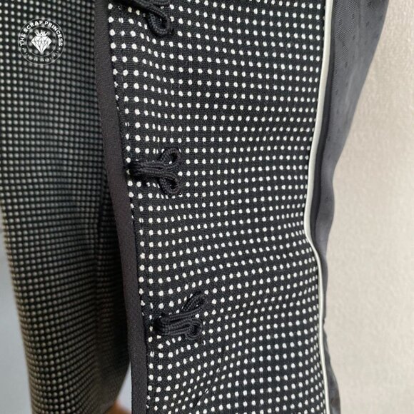 White House Black Market Polka Dot Peplum Blazer Ruffle Collar Size 12 - Picture 7 of 12